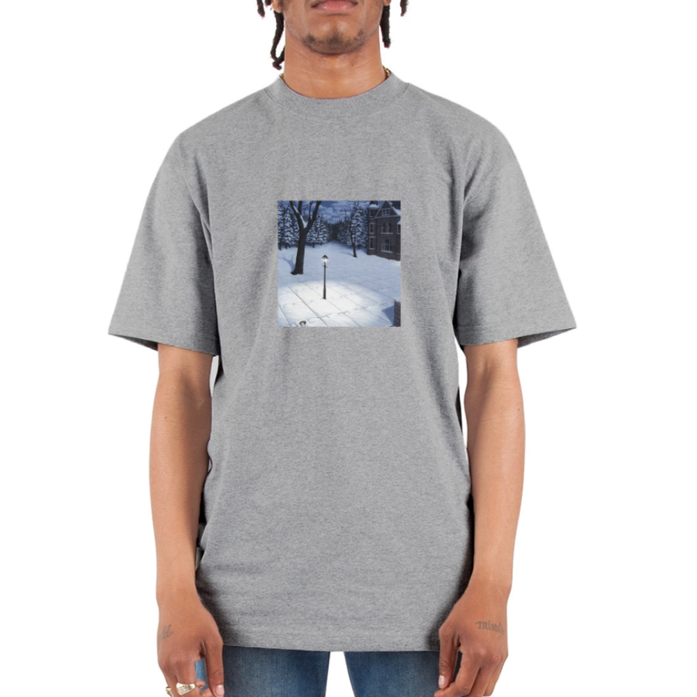 Unisex Oversized Heavyweight T-Shirt snow comfort - heather gray