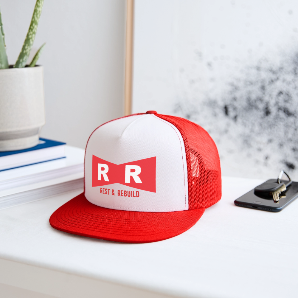 Trucker Hat R&R REST & REBUILD - white/red