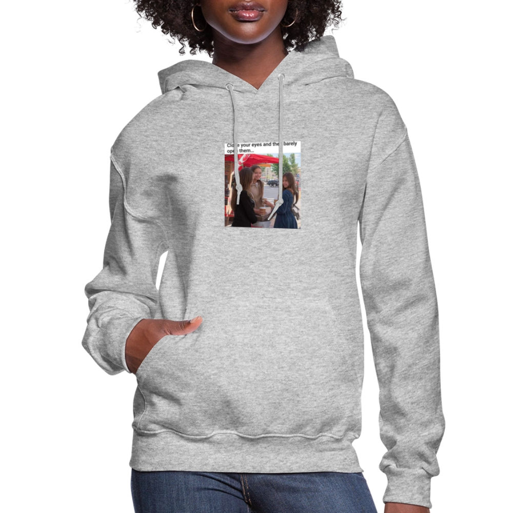 Women's Hoodie BLESSING HIDING - heather gray