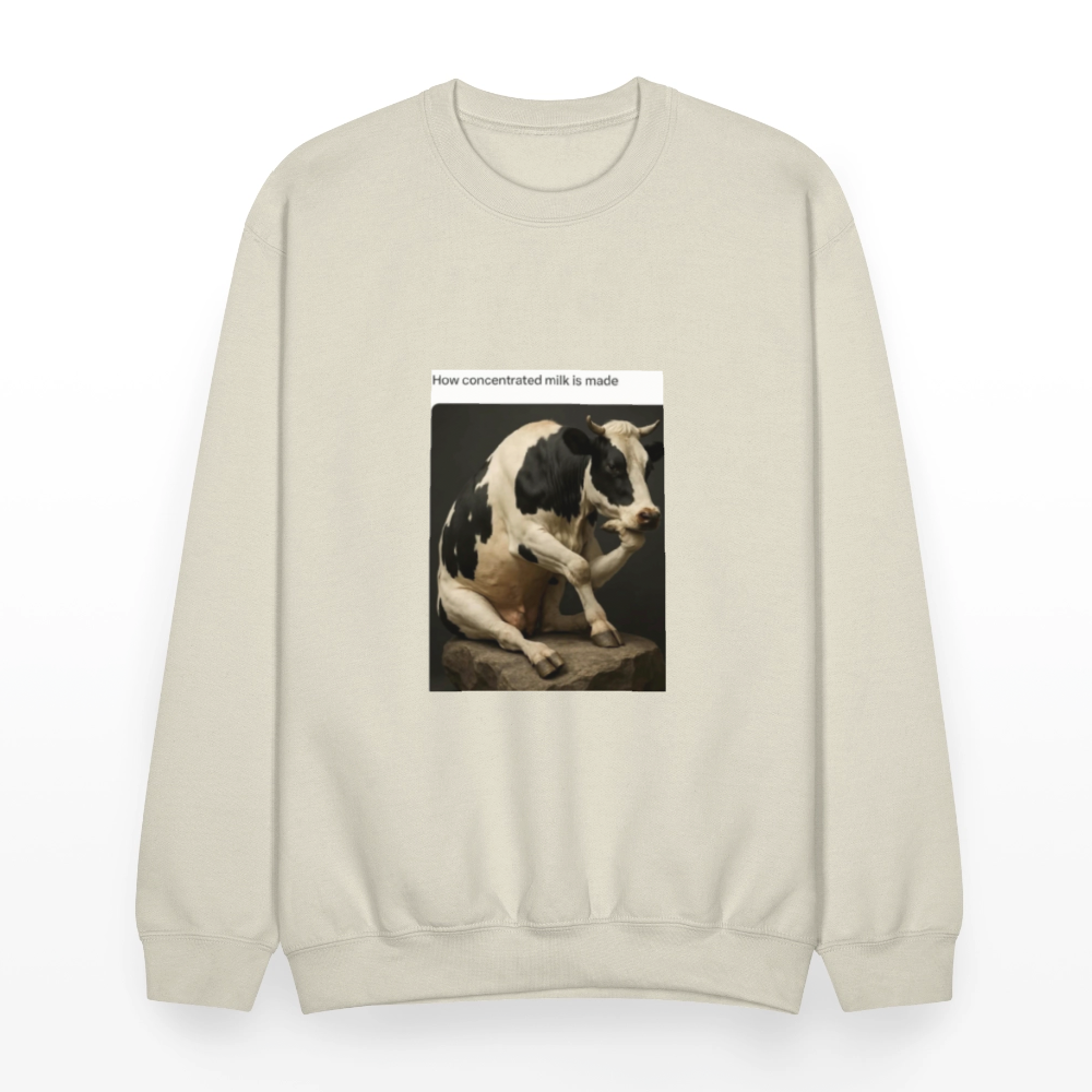 Crewneck Sweatshirt COW - Sand