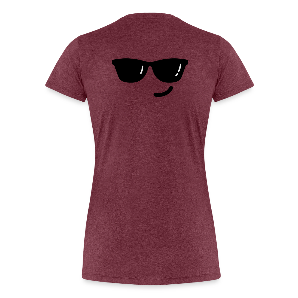 Women’s Premium T-Shirt WOMEN POWER - heather burgundy
