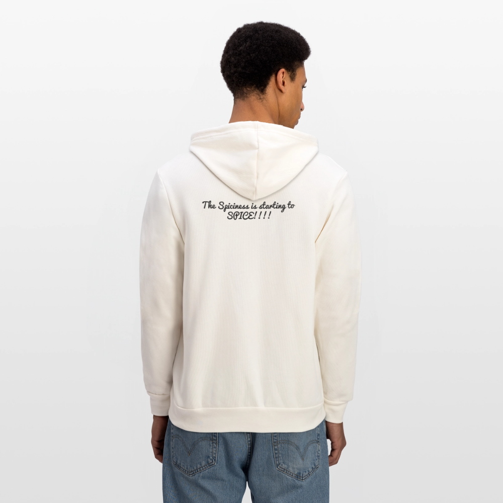 Unisex Full Zip Hoodie The Spiciness is starting to  SPICE!!!! - vintage white
