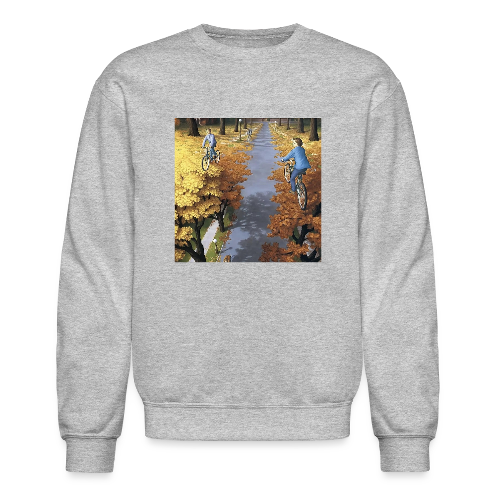 Crewneck Sweatshirt WALK A SKY PATH - heather gray