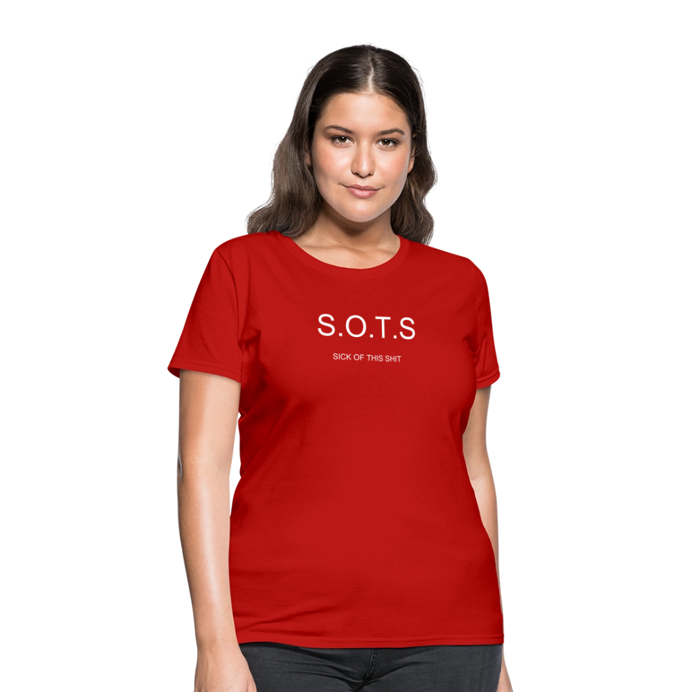 Women's T-Shirt S.O.T.S - red