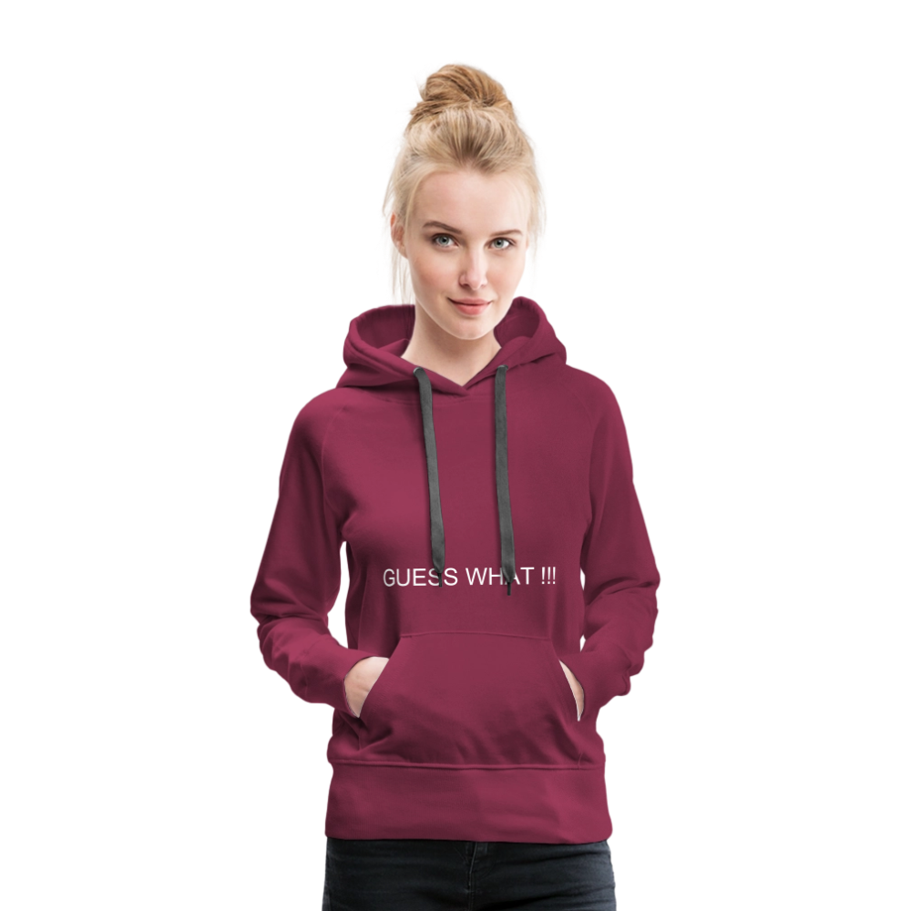Women’s Premium Hoodie I AM A BOSS OF MY OWN PATH - burgundy