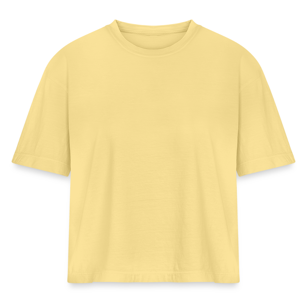 Women's Heavyweight Cropped T-Shirt - washed yellow