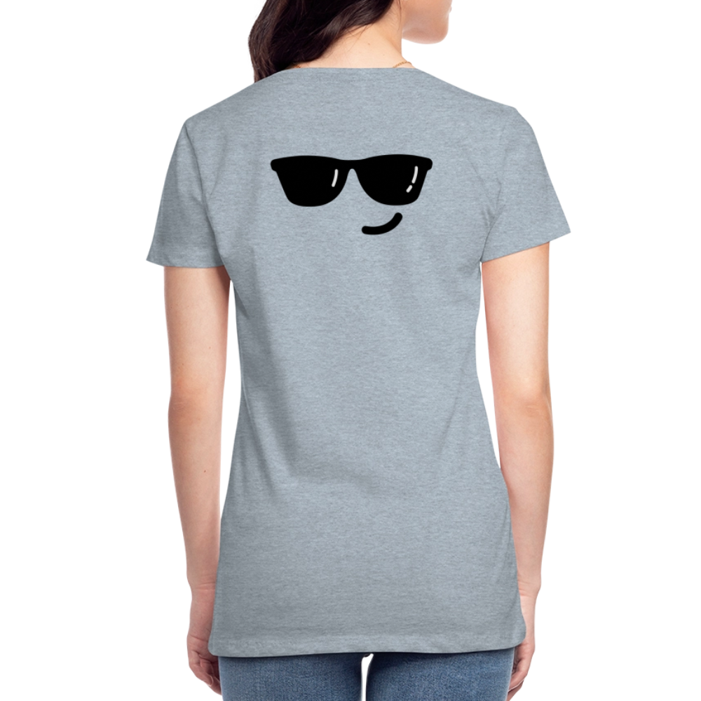Women’s Premium T-Shirt WOMEN POWER - heather ice blue