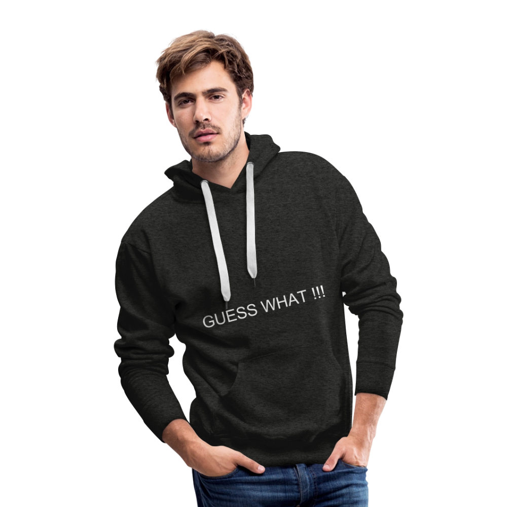 Men’s Premium Hoodie CHIN UP - charcoal grey