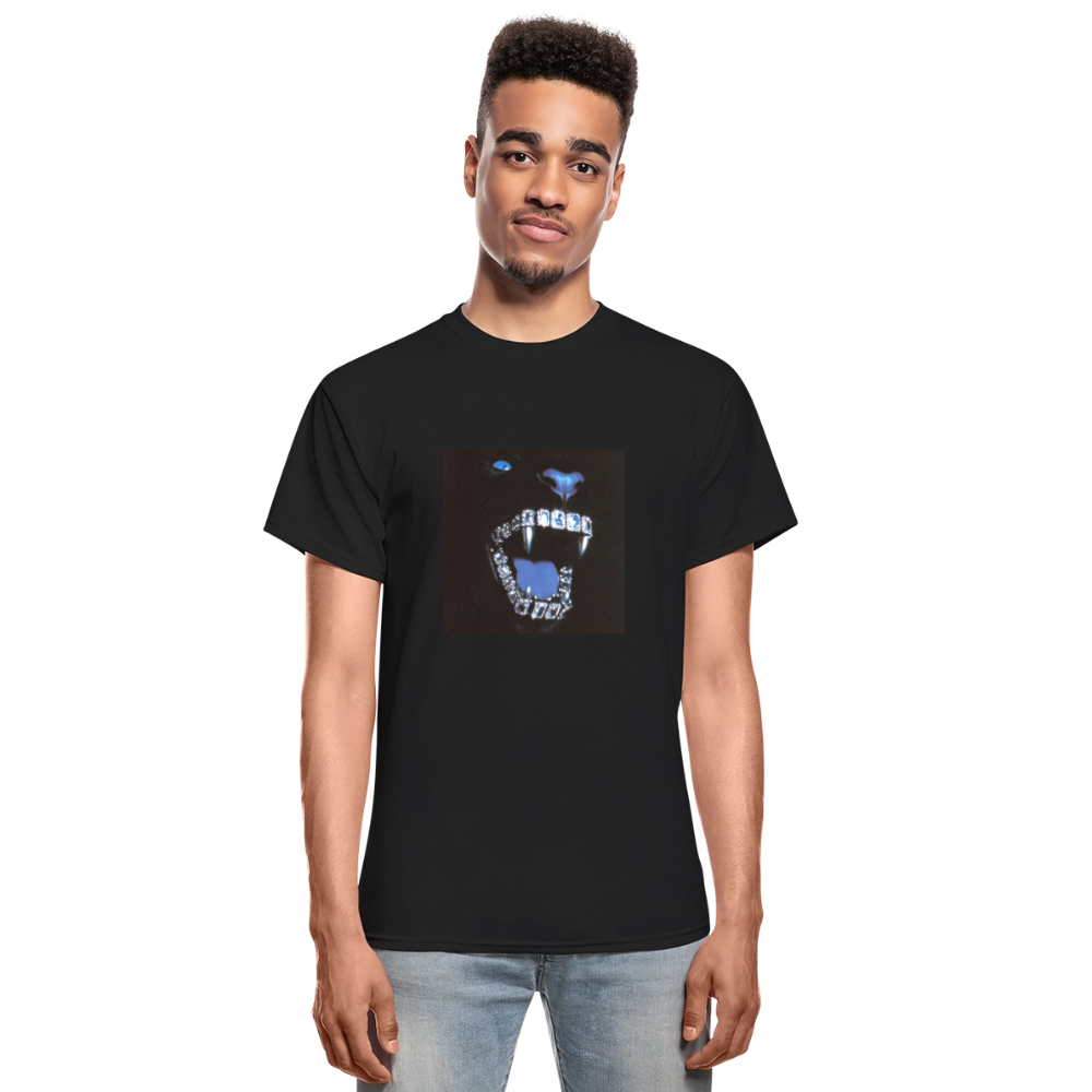 Gildan Ultra Cotton Adult T-Shirt bling bling teeth - black