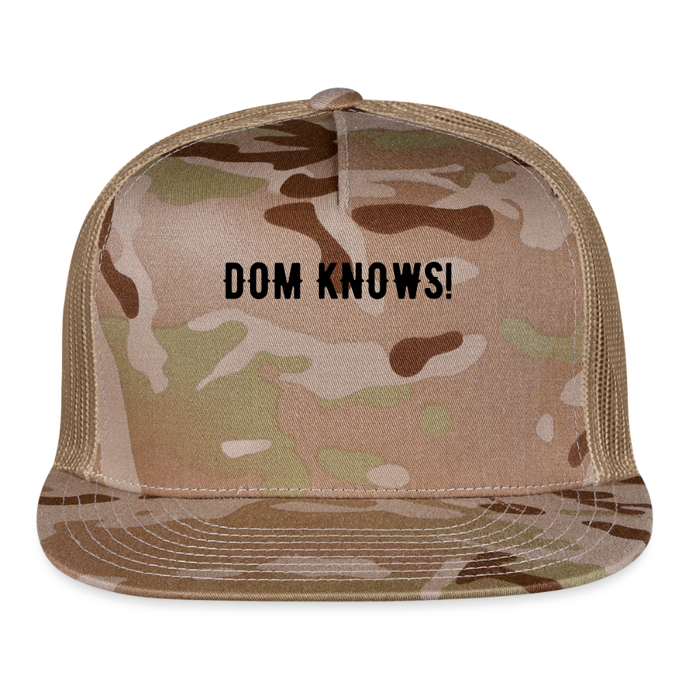 Trucker Hat NOT PIZZA - MultiCam\tan