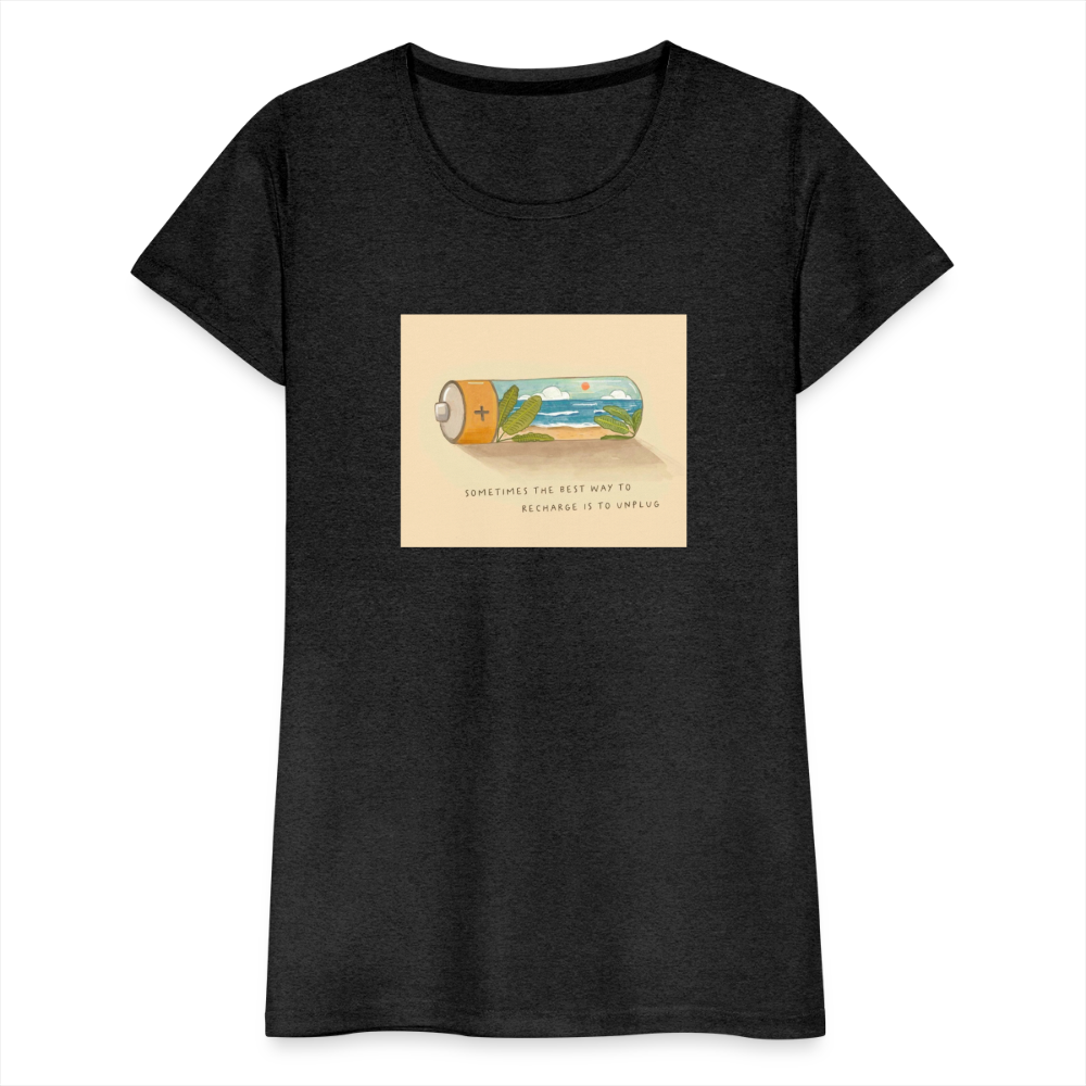 Women’s Premium T-Shirt CHARGE - charcoal grey