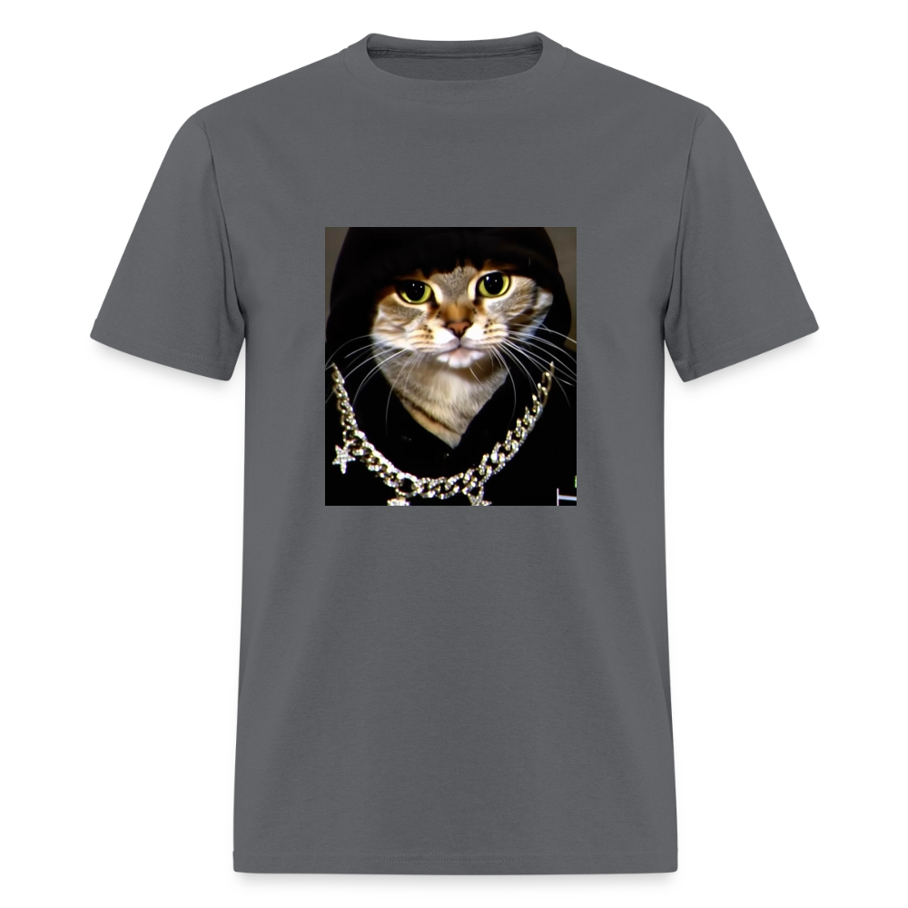 Men's T-Shirt | GILDAN 5000 BLING LING CAT - charcoal