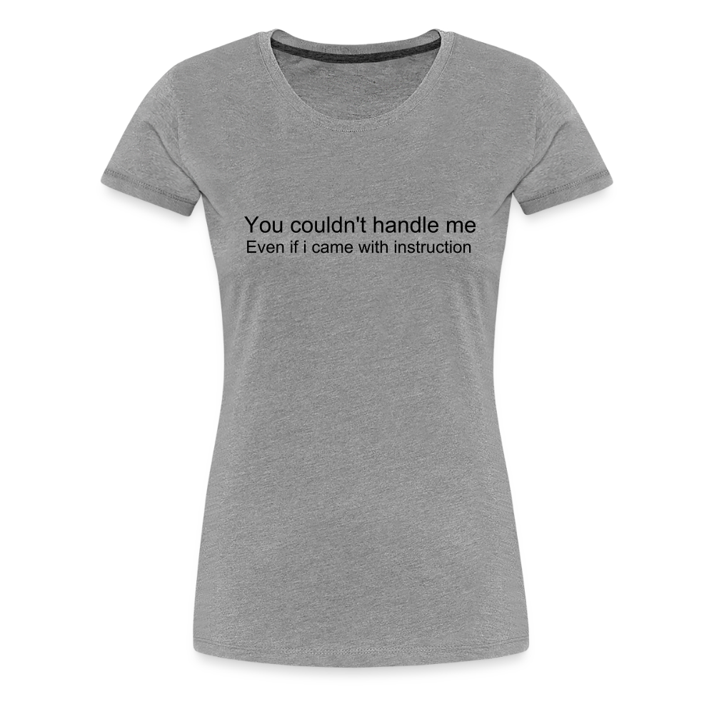 Women’s Premium T-Shirt WOMEN POWER - heather gray