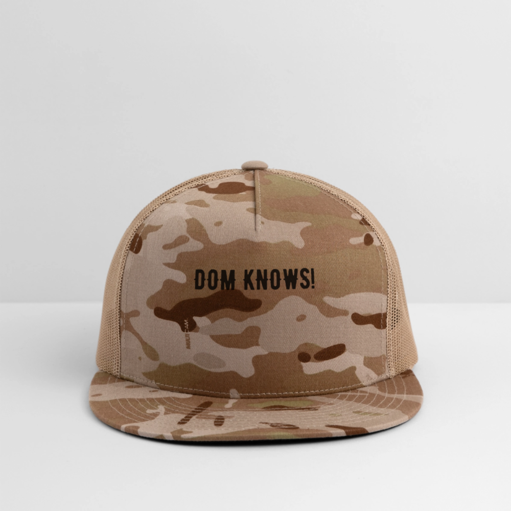 Trucker Hat NOT PIZZA - MultiCam\tan