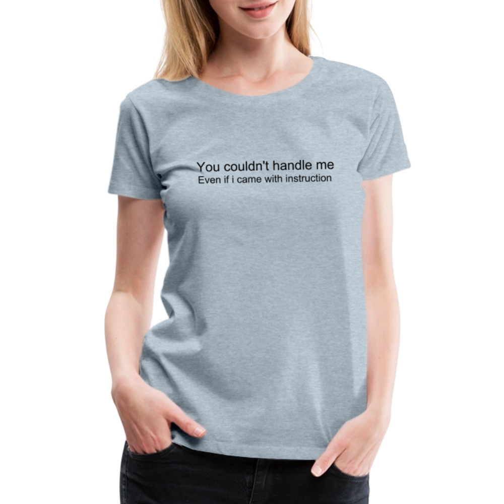 Women’s Premium T-Shirt WOMEN POWER - heather ice blue