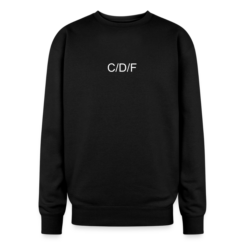 Oversized Crewneck Sweatshirt C/D/F - black
