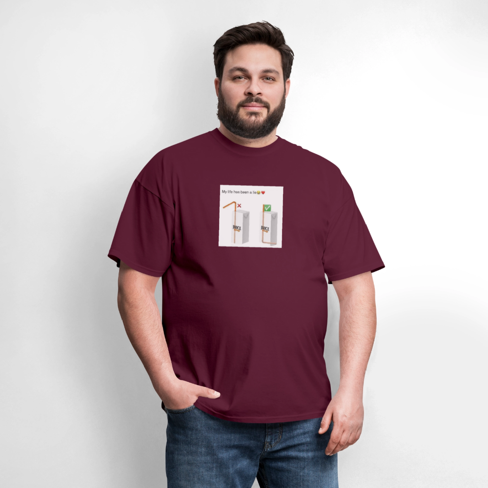 Men's T-Shirt | GILDAN 5000 DIFFRENT DRINK - burgundy