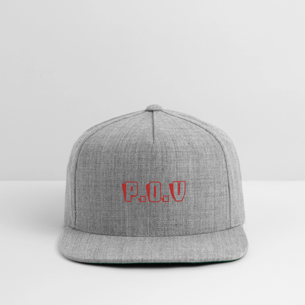Snapback Baseball Cap P.O.V - heather gray