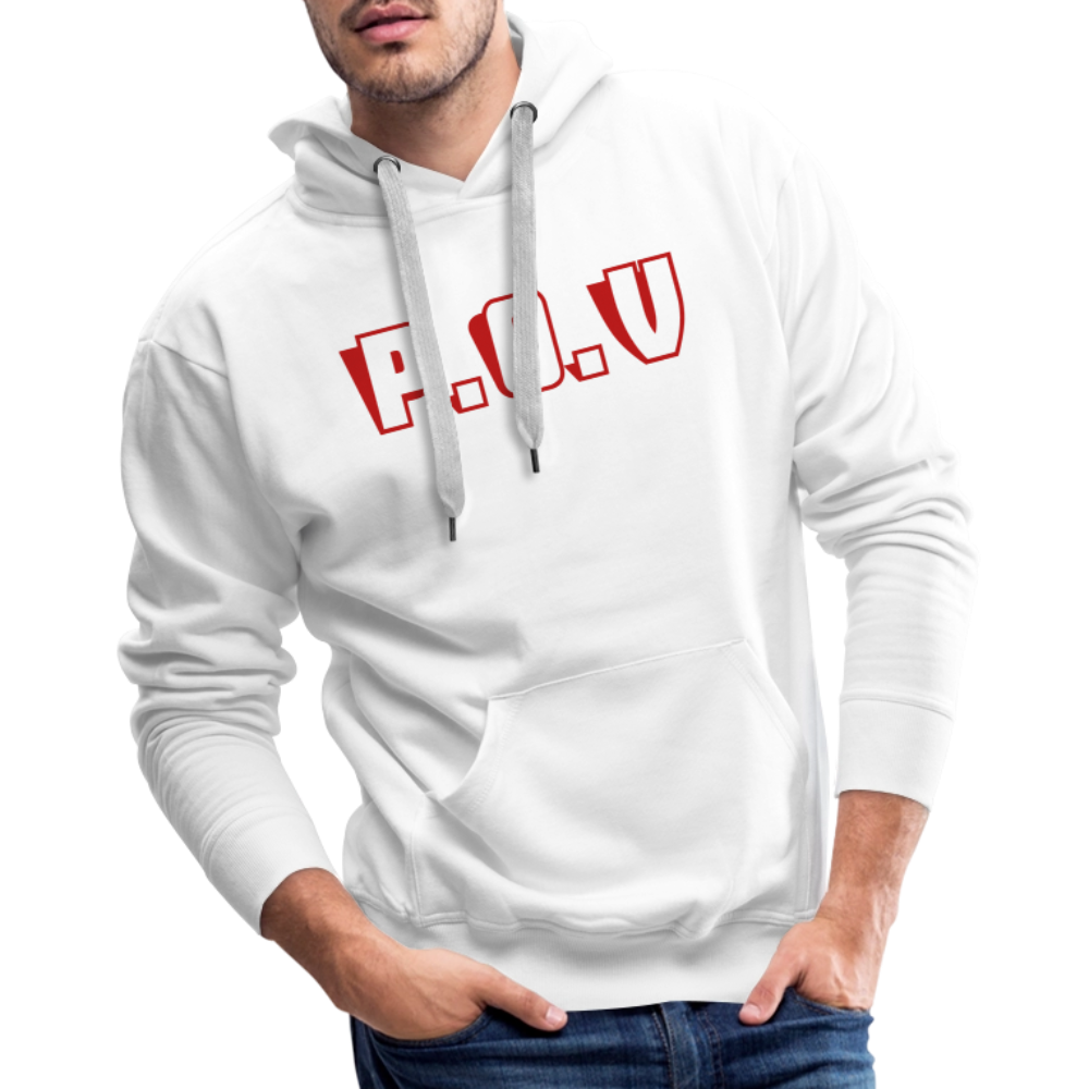 Men’s Premium Hoodie P.O.V - white