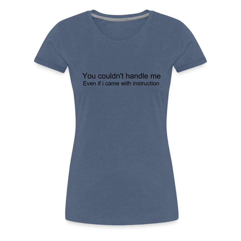 Women’s Premium T-Shirt WOMEN POWER - heather blue