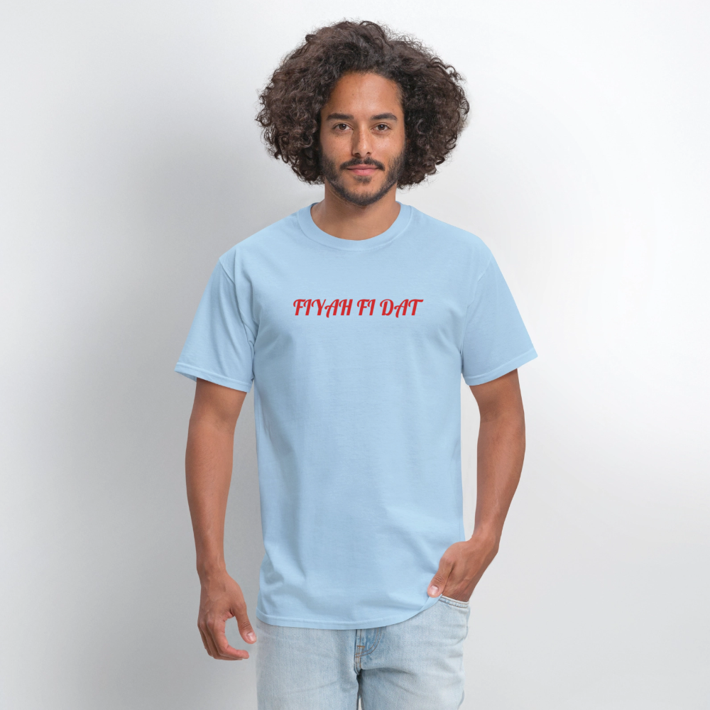 Men's T-Shirt | GILDAN 5000 FIYAH FI DAT - powder blue