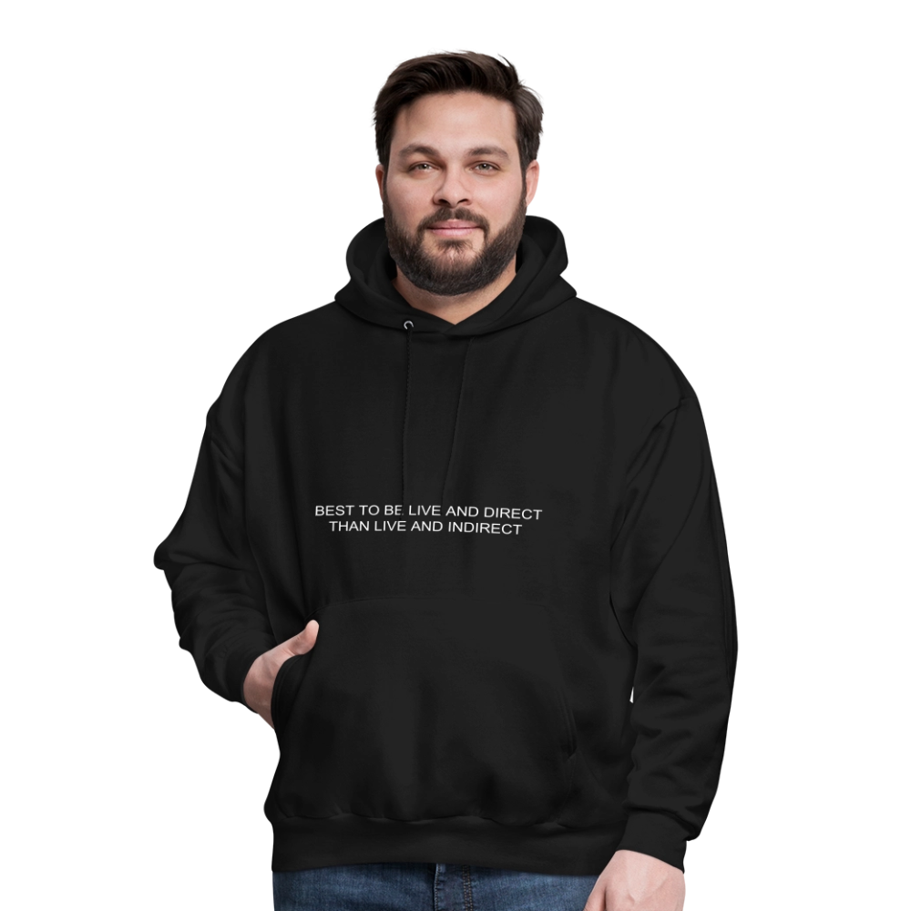 Men's Hoodie LIVE AND DIRECT - black