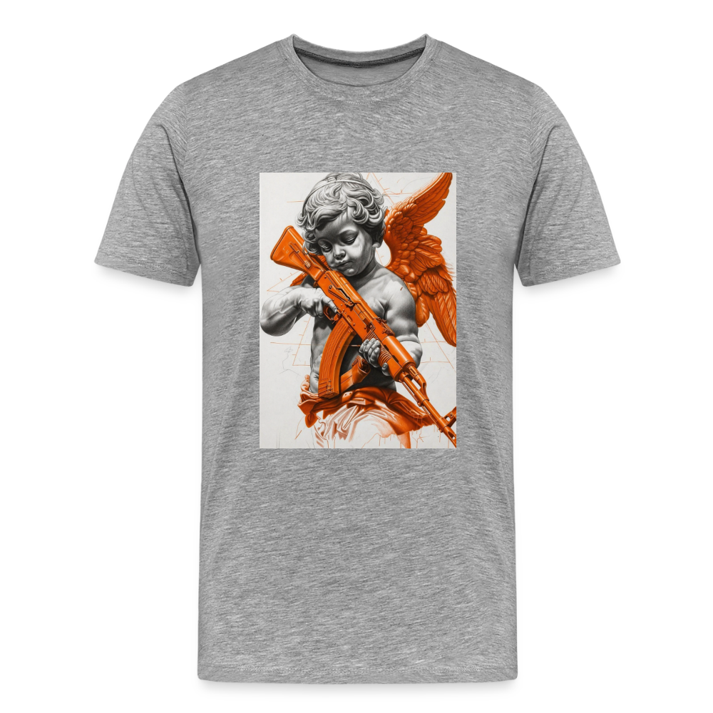 Men's Premium T-Shirt FINISH EVIL - heather gray