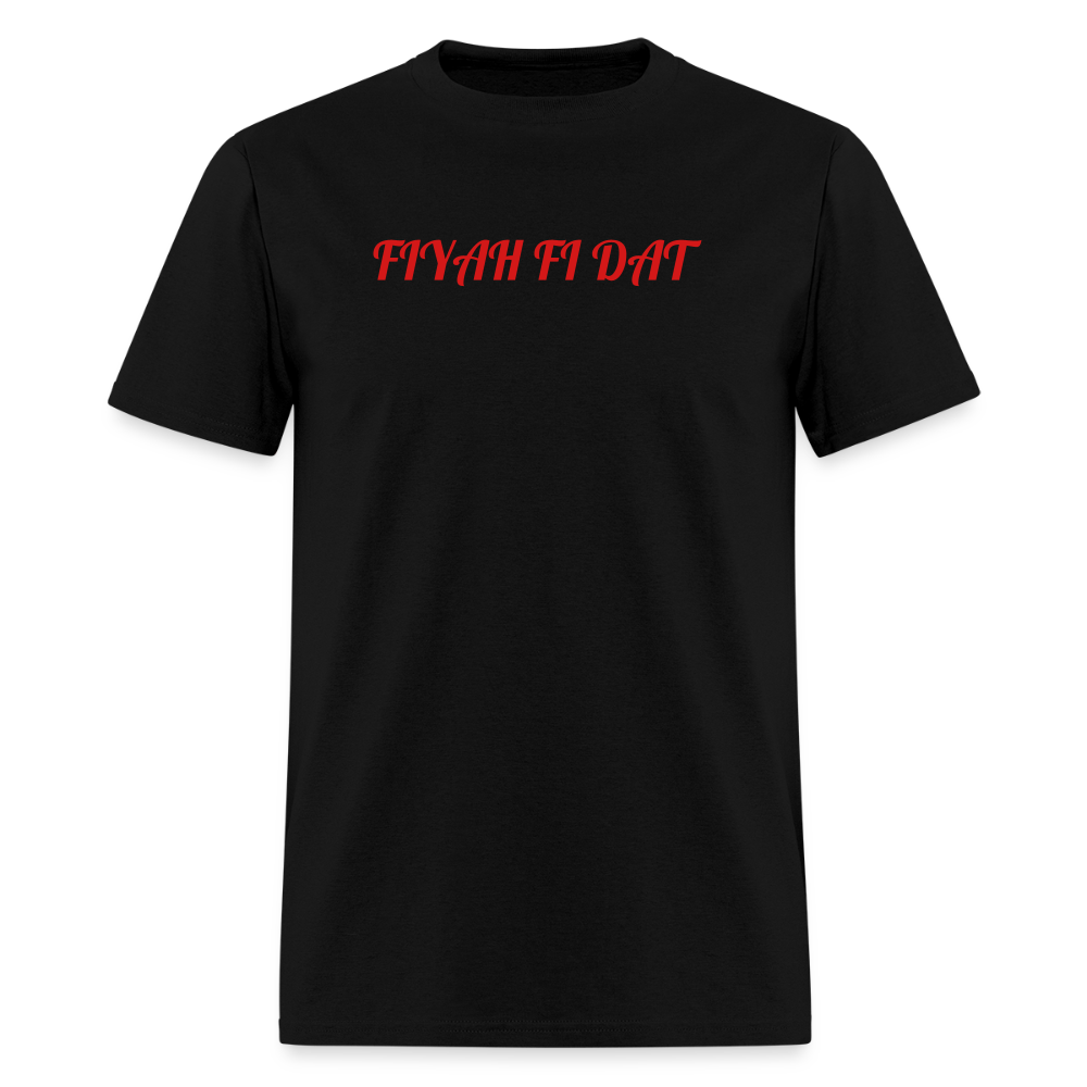 Men's T-Shirt | GILDAN 5000 FIYAH FI DAT - black