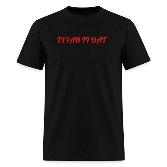 Men's T-Shirt | GILDAN 5000 FIYAH FI DAT - black