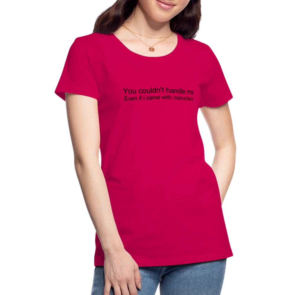 Women’s Premium T-Shirt WOMEN POWER - dark pink
