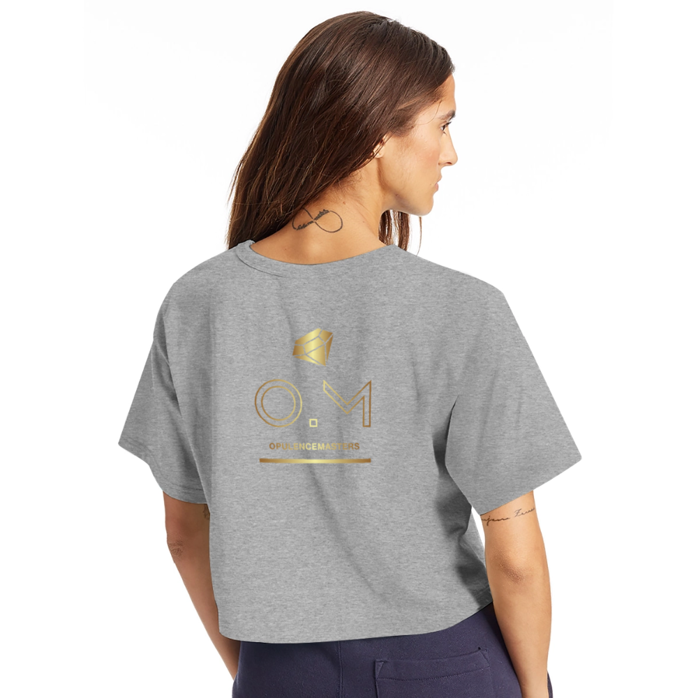Champion Women’s Cropped T-Shirt OPULENCE AP - heather gray