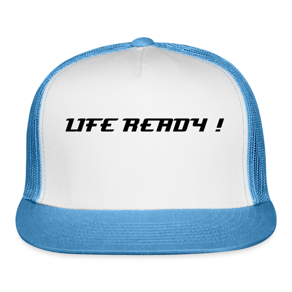 Trucker Hat LIFE READY ! - white/blue