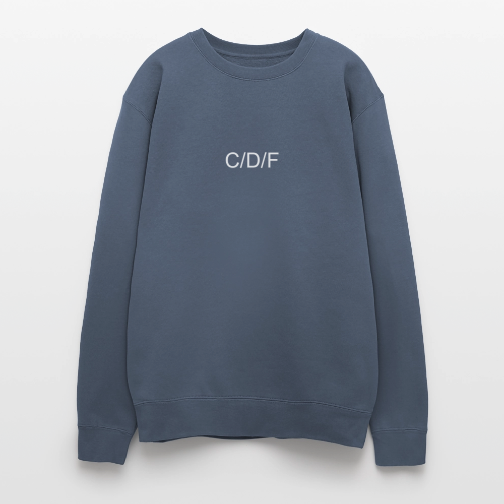 Oversized Crewneck Sweatshirt C/D/F - stone blue