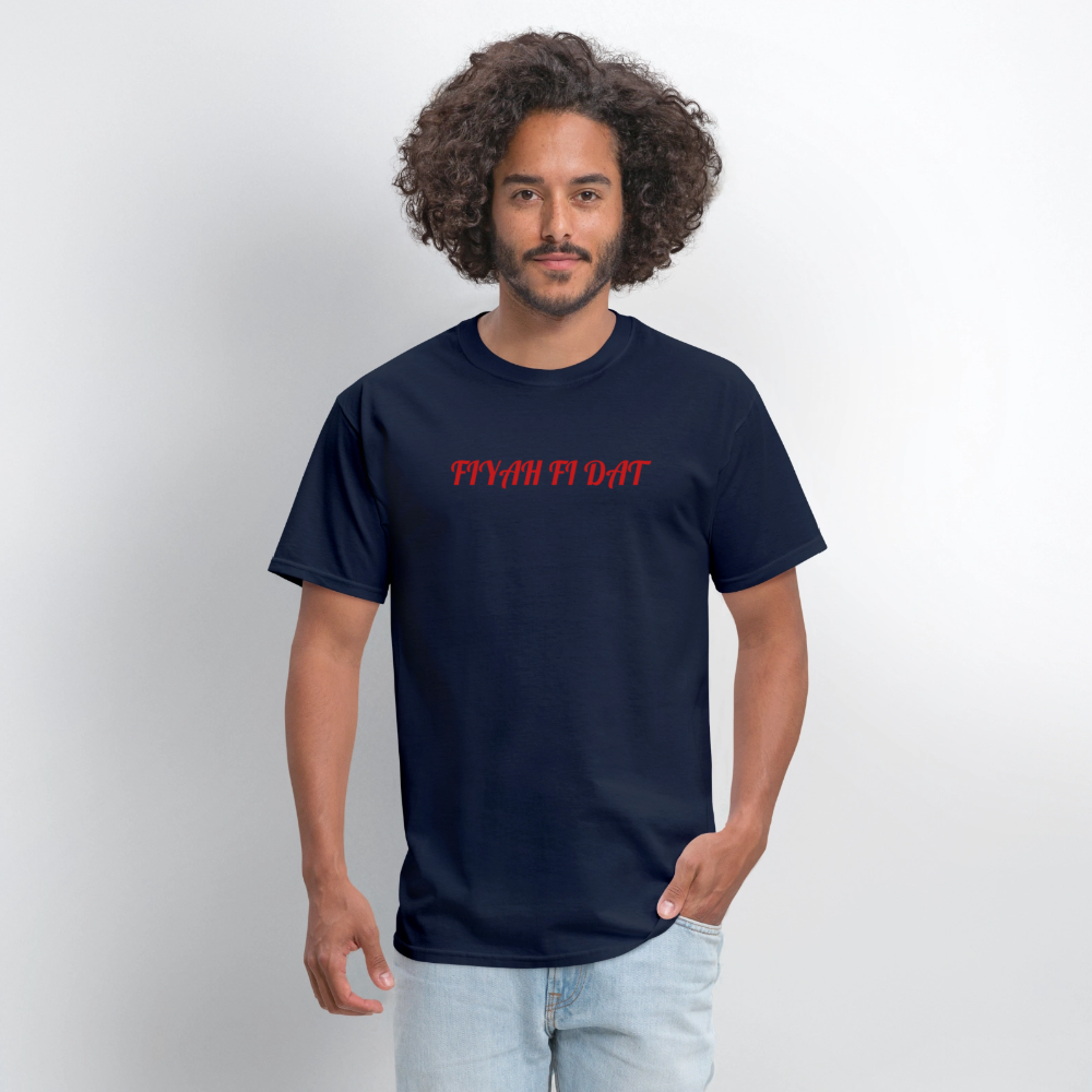 Men's T-Shirt | GILDAN 5000 FIYAH FI DAT - navy