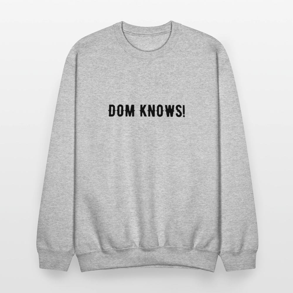 Crewneck Sweatshirt NOT PIZZA - heather gray