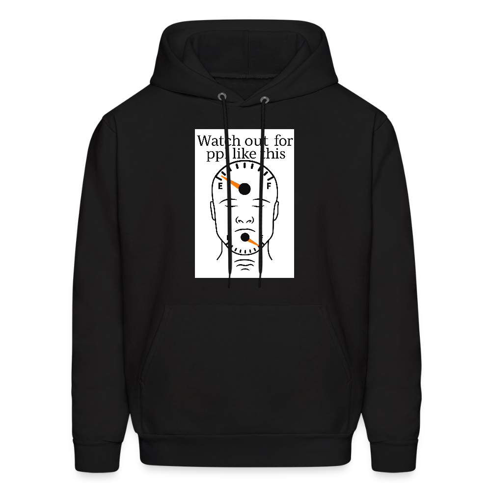 Men's Hoodie EMPTY HEADS FULL MOUTHS - black