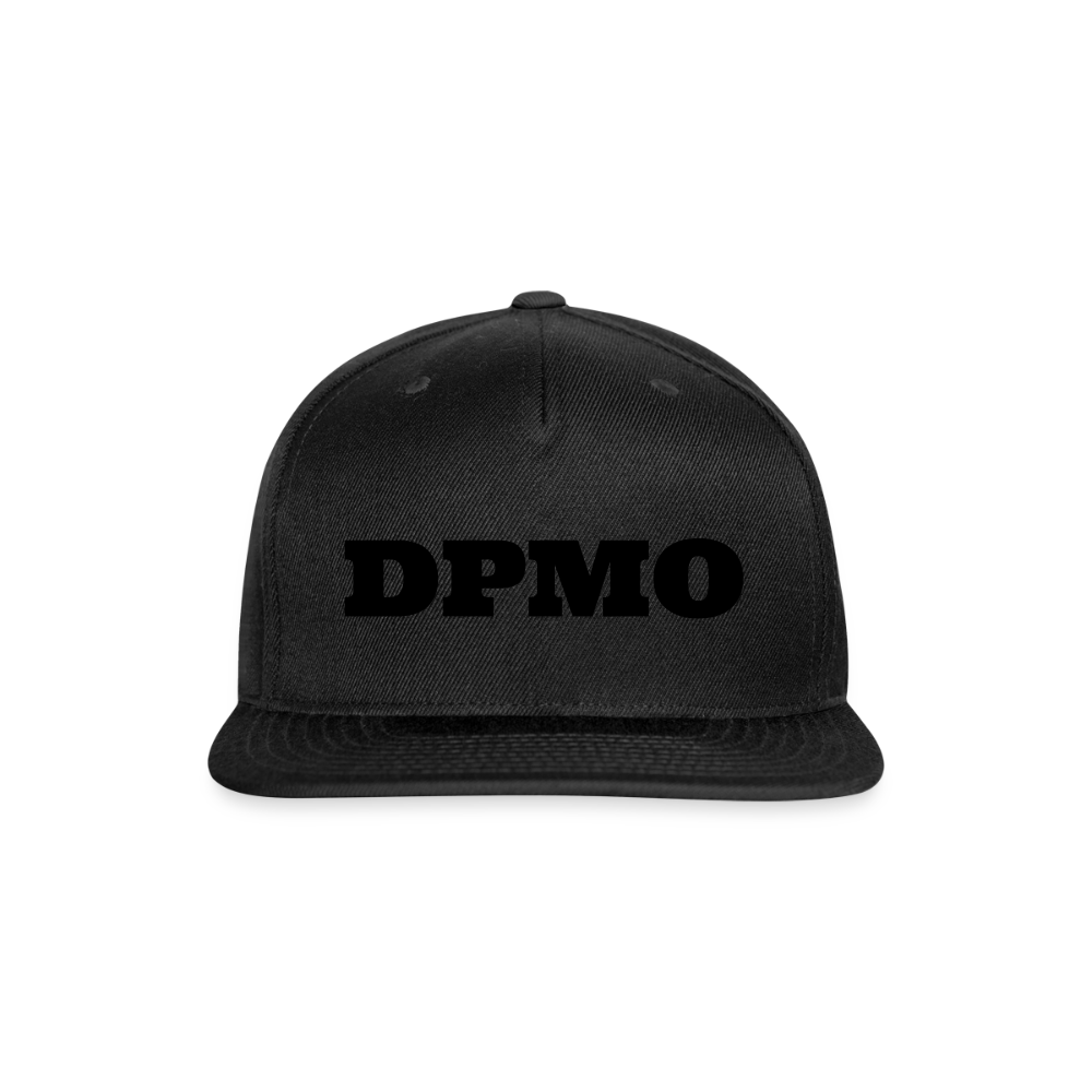 Snapback Baseball Cap DPMO - black