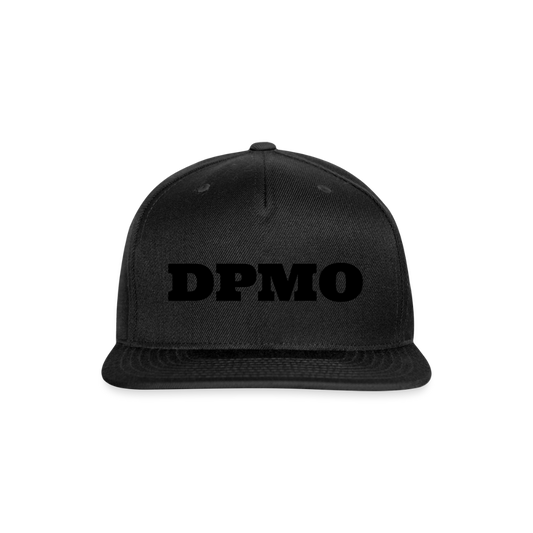 Snapback Baseball Cap DPMO - black