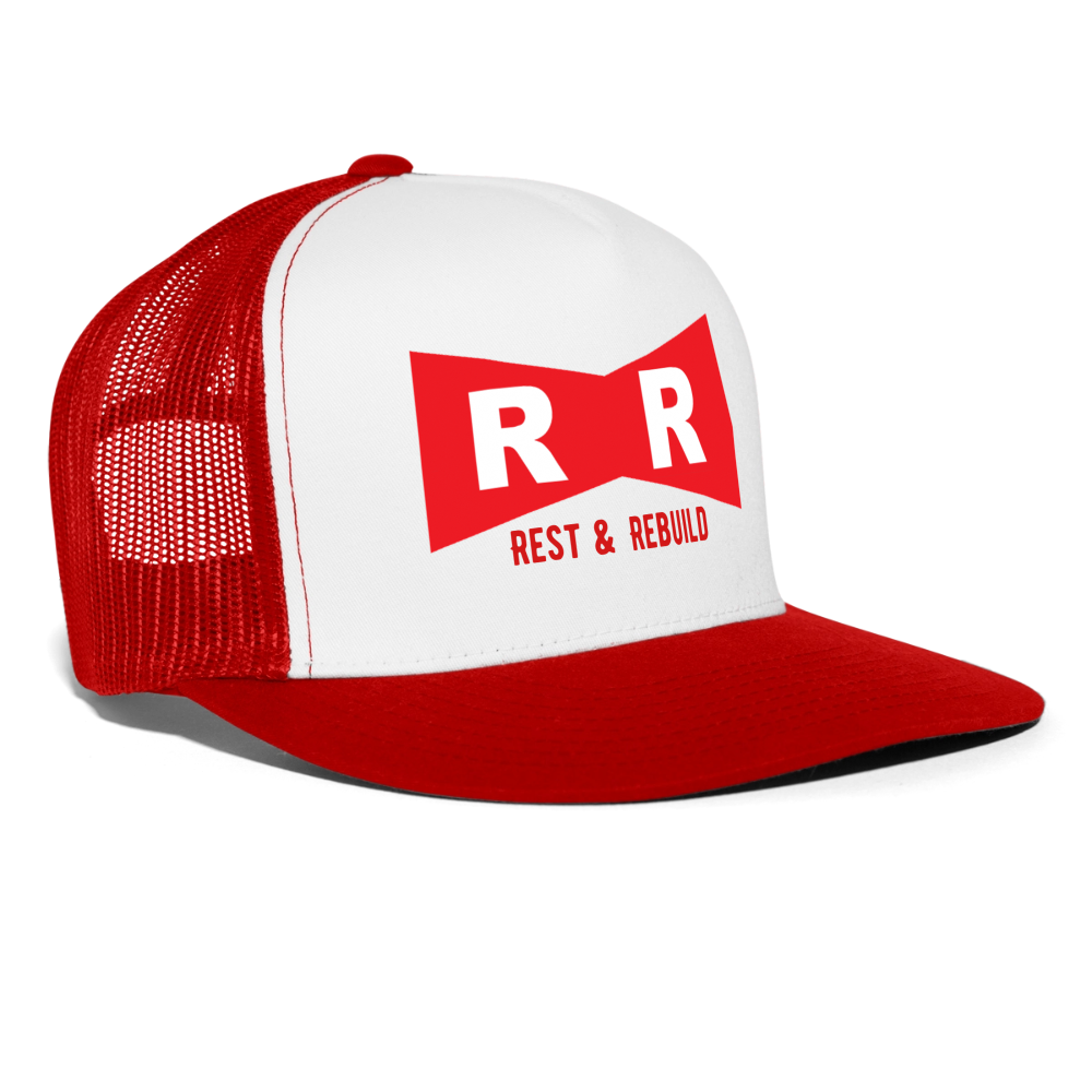 Trucker Hat R&R REST & REBUILD - white/red