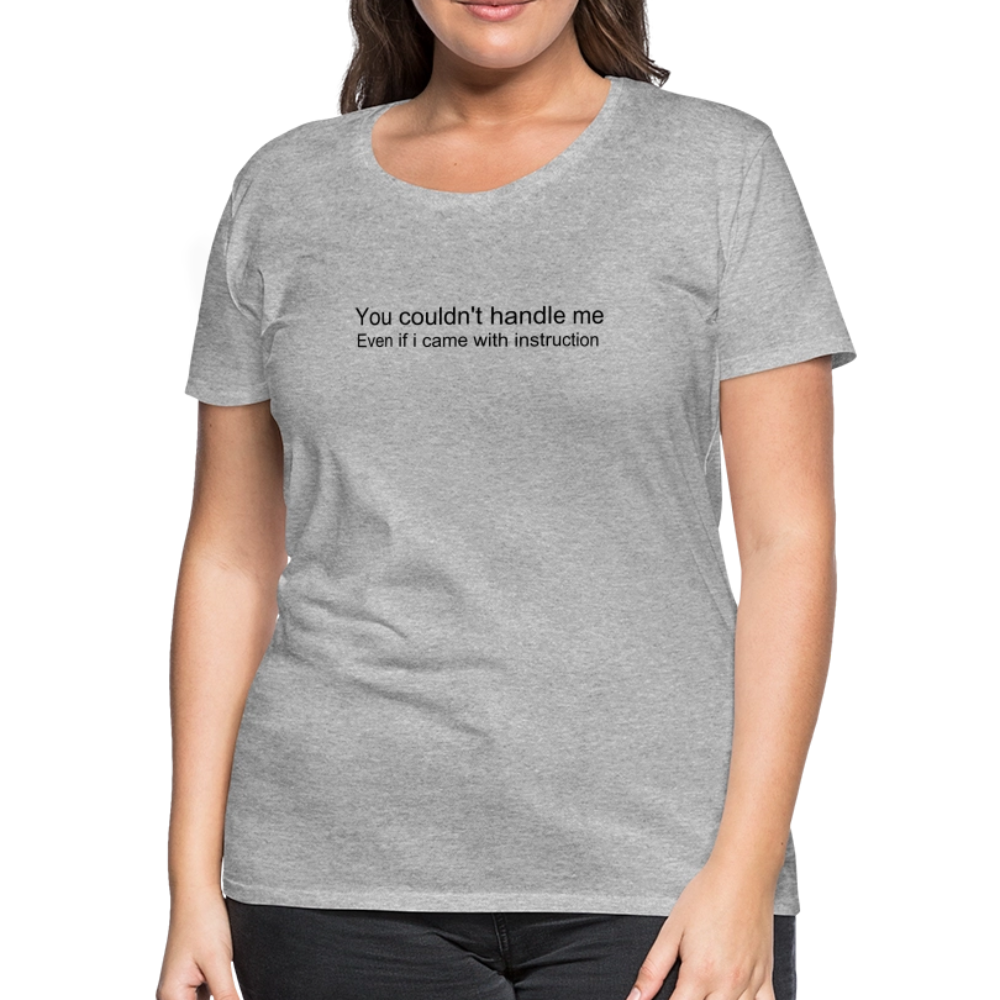 Women’s Premium T-Shirt WOMEN POWER - heather gray