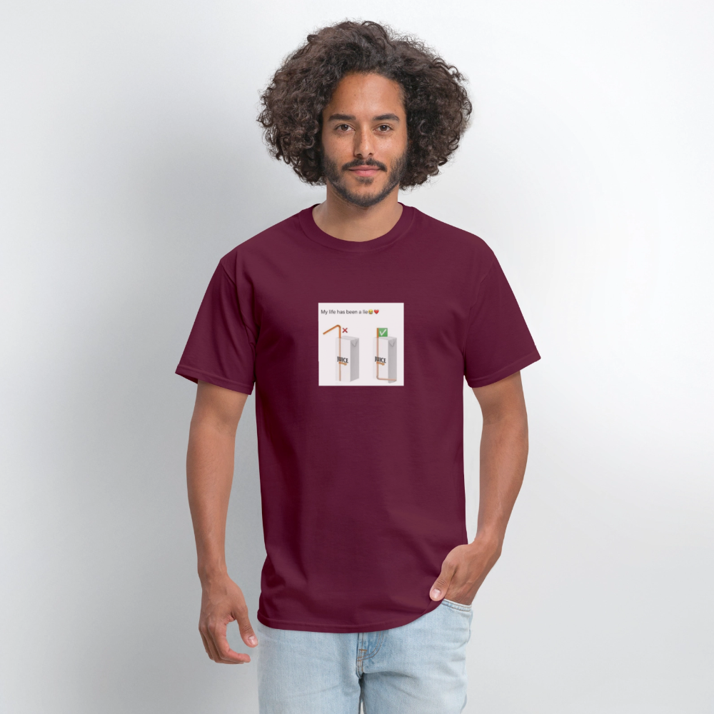 Men's T-Shirt | GILDAN 5000 DIFFRENT DRINK - burgundy