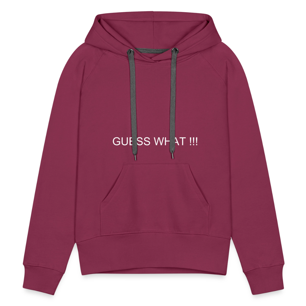 Women’s Premium Hoodie I AM A BOSS OF MY OWN PATH - burgundy