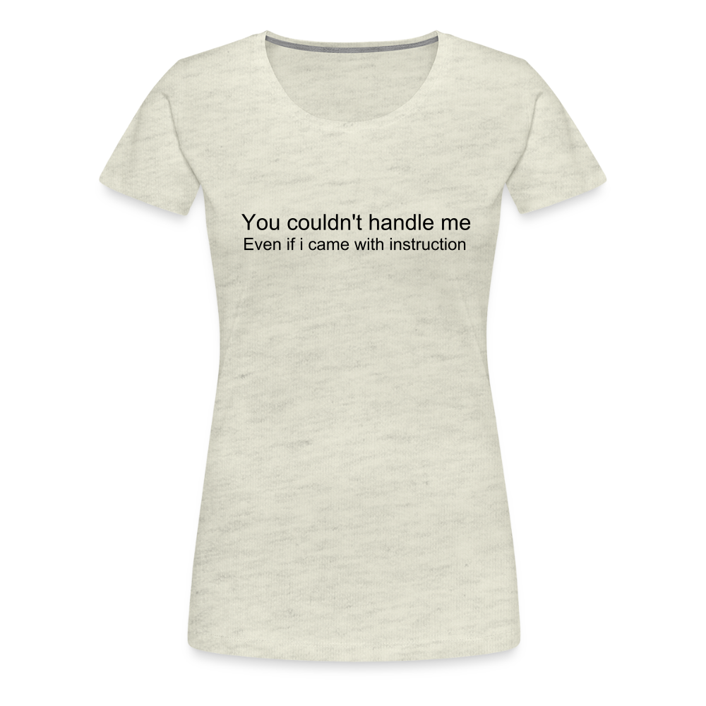 Women’s Premium T-Shirt WOMEN POWER - heather oatmeal