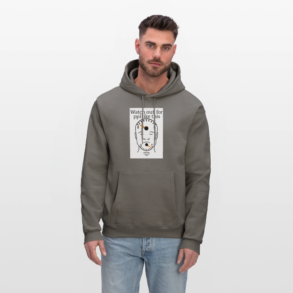 Men's Hoodie EMPTY HEADS FULL MOUTHS - asphalt gray