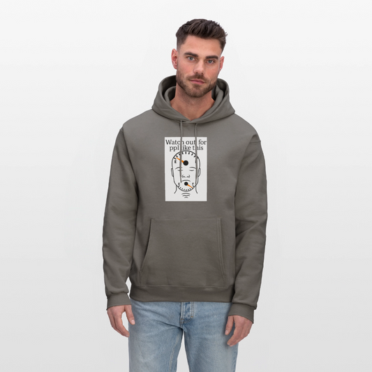 Men's Hoodie EMPTY HEADS FULL MOUTHS - asphalt gray