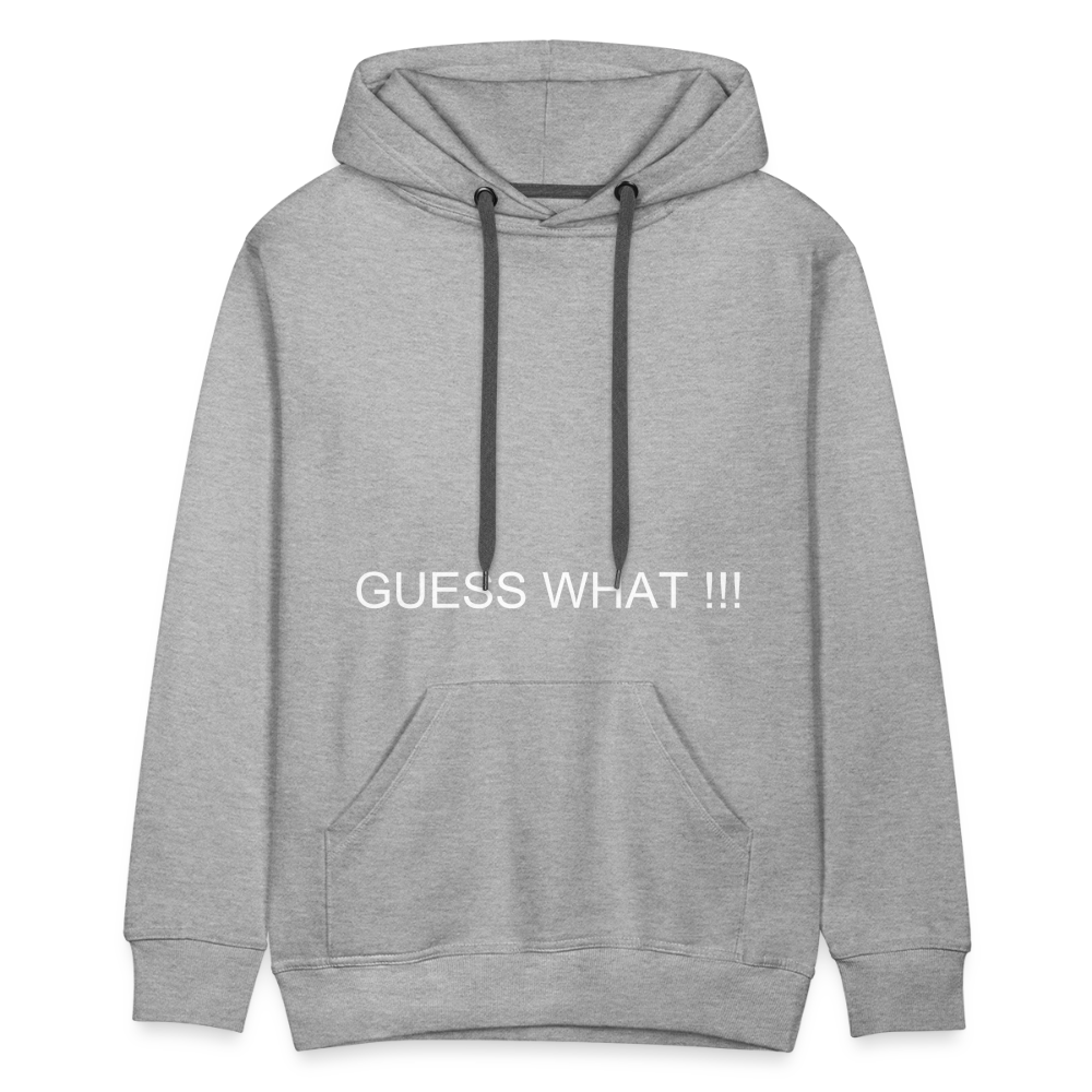 Men’s Premium Hoodie CHIN UP - heather grey