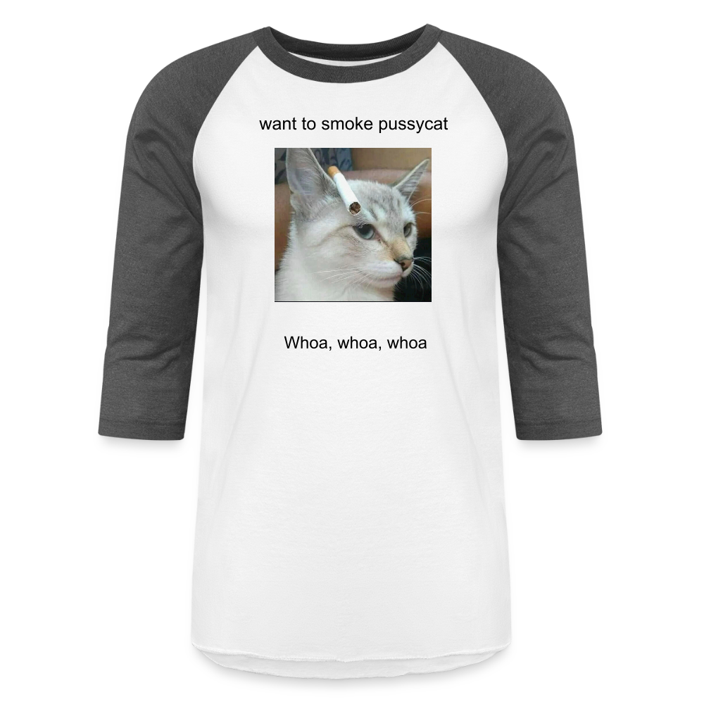 Baseball T-Shirt - white/charcoal