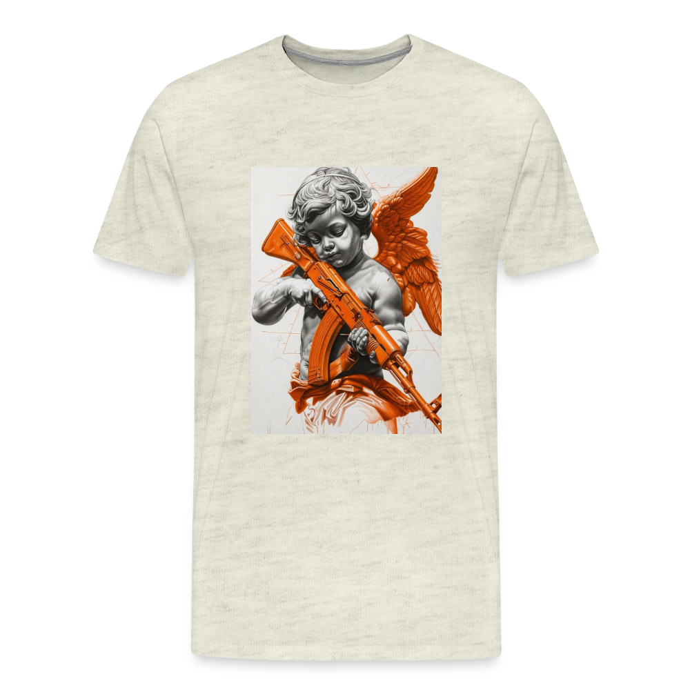 Men's Premium T-Shirt FINISH EVIL - heather oatmeal