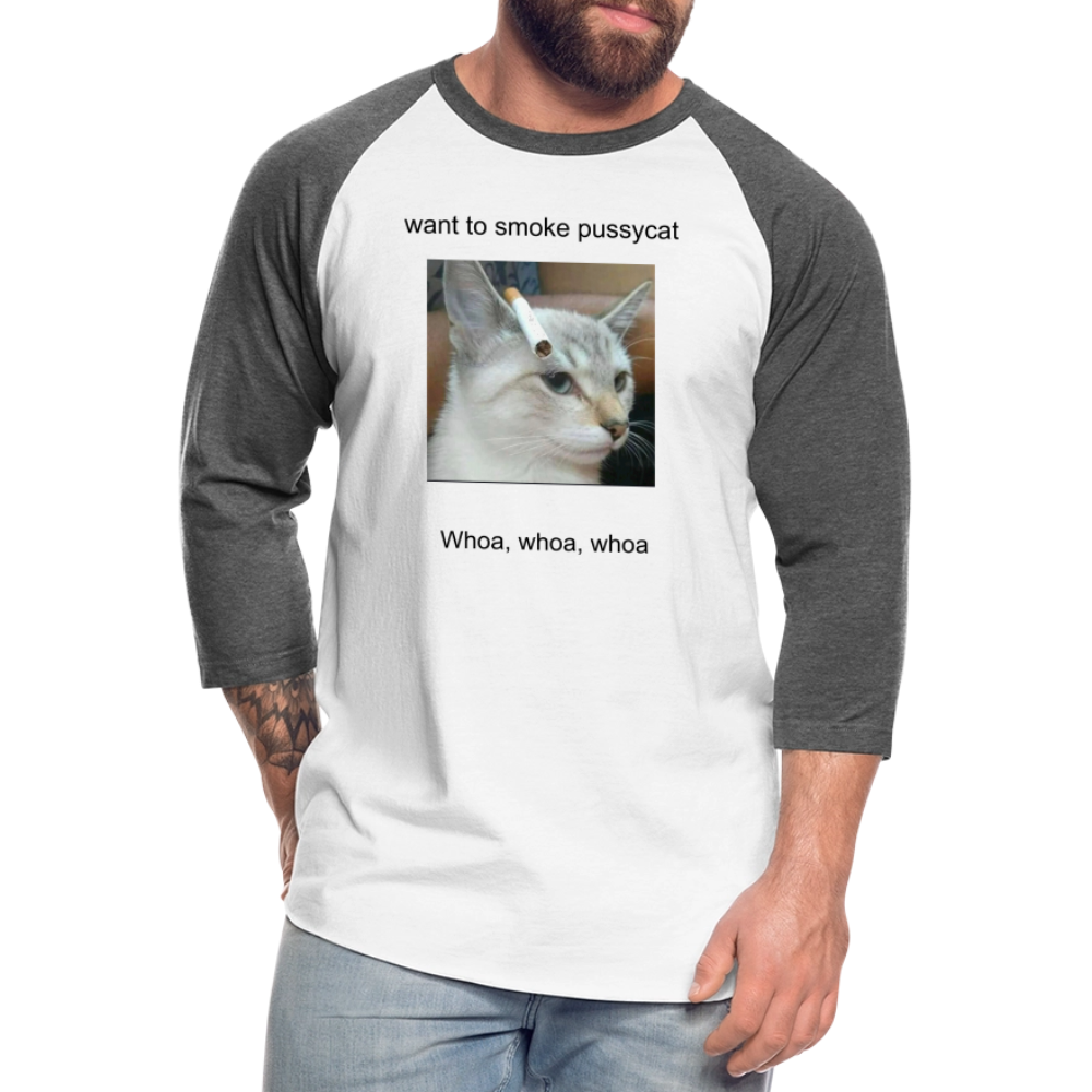 Baseball T-Shirt - white/charcoal