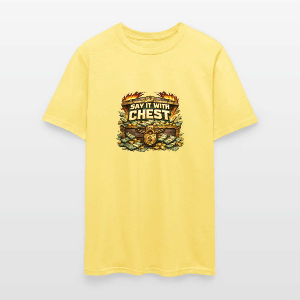 Men's T-Shirt | GILDAN 5000 SAY IT WITH CHEST - cornsilk